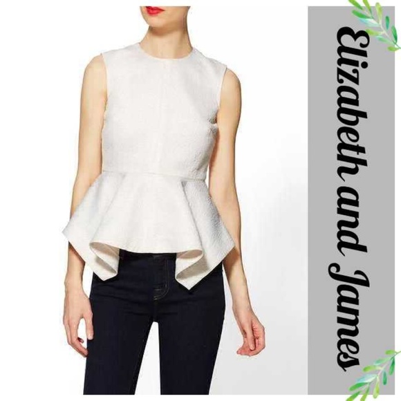 elizabeth and james peplum top